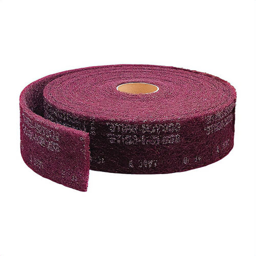 Scotch-Brite™ 7000121074 Clean and Finish Roll, CF-RL, A/O Very Fine, Open Web Material, 2 in x 30 ft