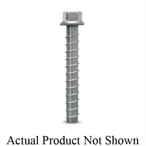 Simpson Strong-Tie® THDB62400H Heavy Duty Screw Anchor, 5/8 in dia, 4 in OAL, Hex Washer Head Drive, Carbon Steel, 4-1/2 in D Min Embedment