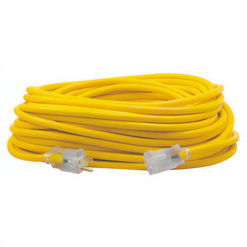 Southwire® 1689SW0002 Polar/Solar™ 100 ft, 12/3 SJE OOW, Standard Extension Cord, Yellow