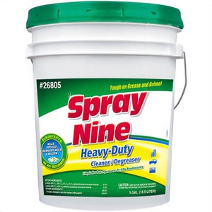 Spray Nine® 26805 Heavy Duty Cleaner, Degreaser and Disinfectant, 5 gal Pail