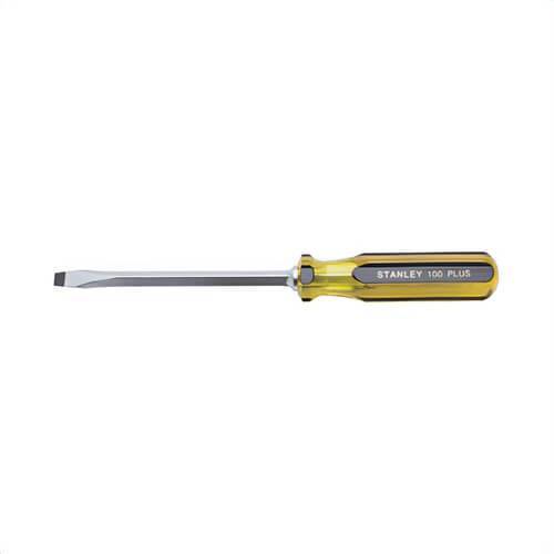 Stanley® 66-176-A 100 Plus® Screwdriver, 5/16 in Slotted Standard Point, Alloy Steel Shank, 11 in OAL, Acetate Handle