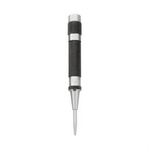 Starrett® 18A Automatic Center Punch with Adjustable Stroke, 9/16 in Tip, 5 in OAL, Steel Tip