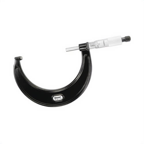 Starrett® T436.1XRL-4 Mechanical Outside Micrometer, 3 to 4 in, Graduations: 0.0001 in, Carbide Tip, Satin Chrome