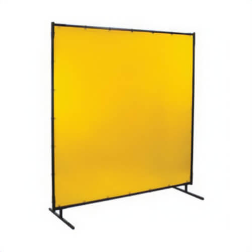 Steiner® 534-6X8 Flame Retardant Welding Screen, 6 ft H x 8 ft W, 14 mil Thick, Tinted Transparent Vinyl, Yellow