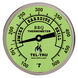 Tel-Tru® 351U02FBAKLAAAA Dial Thermometer, Back Connected, 100°/500°F, 1/2 in NPT, 2.5 in L Stem, 3 in Dial Size