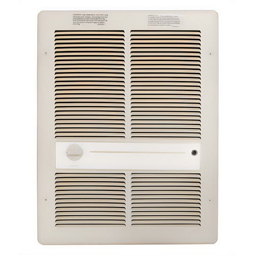 TPI G3316RP 3310 1-Phase Fan Forced Heater, 13648 Btu, 277 VAC, 14.4 A, 4000 W, 175 cfm, 600 rpm, 90°F, Wall Mount, Steel, Ivory
