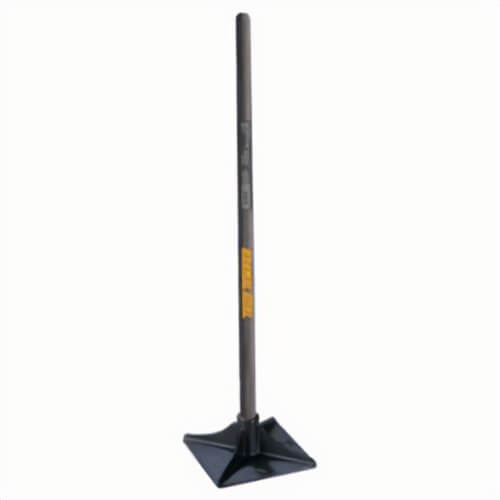 True Temper® 1133400 Tamper, 8 in L x 8 in W, Steel Blade, 42 in Handle Length, Hardwood Handle
