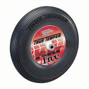 True Temper® FFTCC Flat Free Wheelbarrow Tire, 8 in dia Tire Rim, Rubber