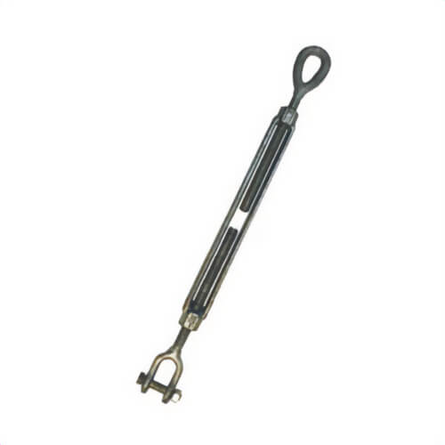 Turnbuckle, Jaw-Eye, 3/4 in Thread dia, 5,200 lb WLL, 18 in Take Up, 27.19 in Closed Length, Drop Forged Steel