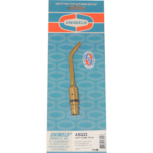 Uniweld® ASQ22 Soft Flame Burner Kit, 3mm to 10 mm dia, 5 psig