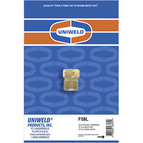 Uniweld® F58L Outlet Adaptor "A" Connection L.H.