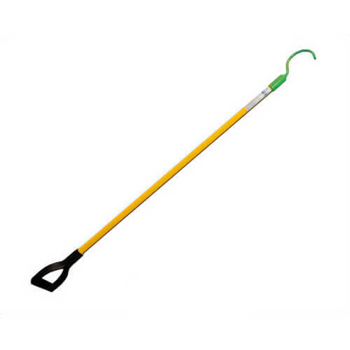 Utility Solutions USCH-005-SH Blue Stripe® Cable Hook Stick with Shovel Handle, Hi-Viz, Tempered Steel, 1.25 in dia, 5 ft