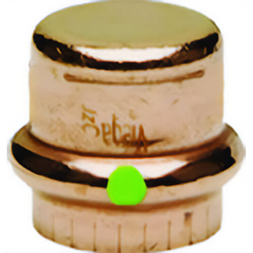 Viega 77737 ProPress® Cap, Copper, for use with ASTM B88 and B75 Tubing, 2 in Press