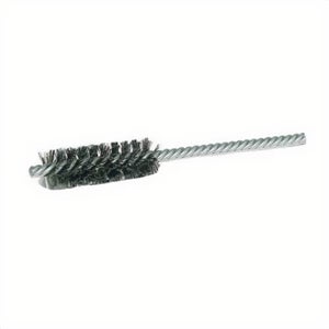 Weiler® 21110 Power Tube Brush, 3/4 in dia x 2-1/2 in L, 5-1/2 in OAL, 0.006 in dia Filament/Wire, Steel Fill