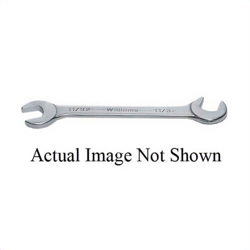 Williams® JHW1104MM Open End Wrench, Miniature, Metric, 4 mm Wrench Opening, 3 in OAL, 45° Offset, 1/2 x 1/2 in Open End Width