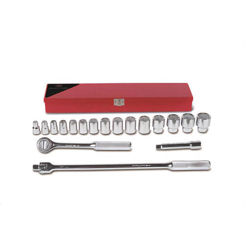 Wright® 423 Tool Metal Boxed Set, 18 pc, 1/2 in Drive