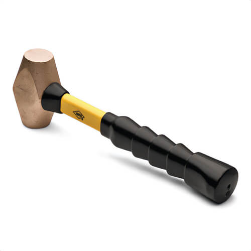 Wright® 9065 Brass Hammer 1-3/4 in Face with 12 in Super