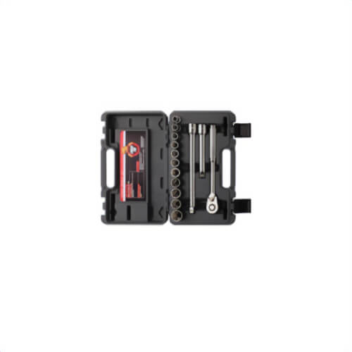 Wright® Cougar Pro™ A46 Standard Socket Set, ASME B107.1, ASME B107.10, 12 Points, 1/2 in Drive, 14 pc, Circular