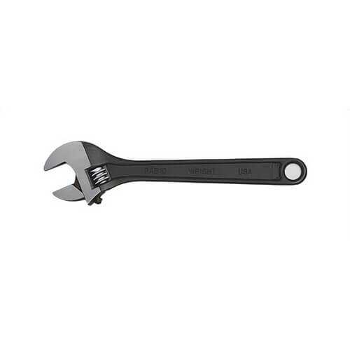 Wright® E9AB10 Tool Adjustable Wrench Black Industrial